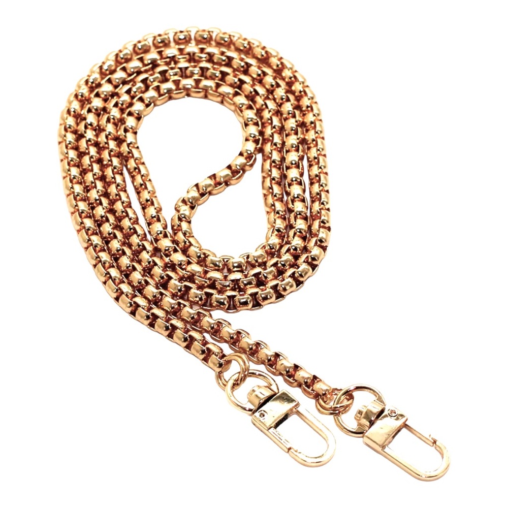 23.6” Stainless Boxchain Purse Strap Replacement ~Goldtone - Picture 3 of 6